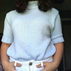 Baby Blue mid vintage 70s turtle neck